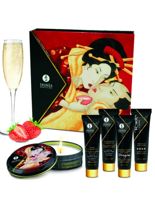 SHUNGA - KIT SECRETO DE MORANGOS E CAVA DE GEIXA