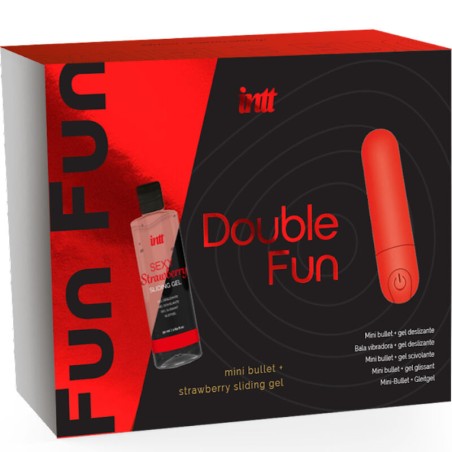 INTT RELEASES - DOPPELTER SPASS-KIT MIT VIBRIERENDER KUGEL UND ERDBEER