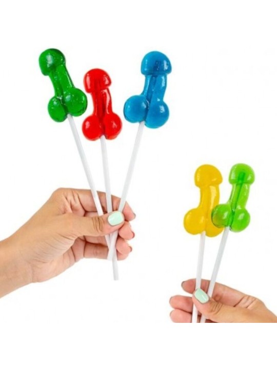 SECRETPLAY - DISPLAY ASSORTMENT PENIS LOLLIPOPS WITH ALCOHOL 40 UNITS