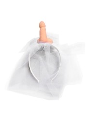 DIABLO PICANTE - VELO DE NOVIA BLANCO CON PENE