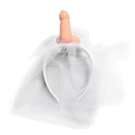 DIABLO PICANTE - WITTE BRUIDSLUIER MET PENIS