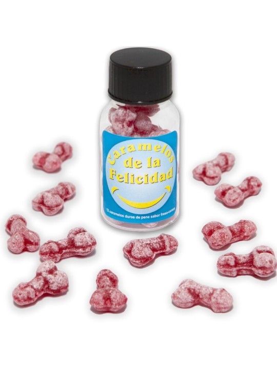 DIABLO PICANTE - POTE COM 12 DOCES DE MORANGO/CEREJA EM FORMATO DE PÊN
