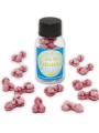 DIABLO PICANTE - POTE COM 12 DOCES DE MORANGO/CEREJA EM FORMATO DE PÊN