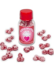 DIABLO PICANTE - 12 DOCES DE AMOR EM FORMA DE PÊNIS MORANGO/CEREJA