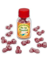 DIABLO PICANTE - 12 DOCES ILUSO EM FORMA DE PÊNIS MORANGO/CEREJA