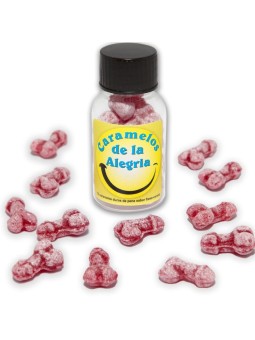 DIABLO PICANTE - 12 PENISVORMIGE JOY SNOEPJES AARDBEI/KERS
