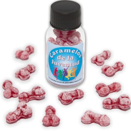 DIABLO PICANTE - 12 PENISVORMIGE JEUGD SNOEPJES AARDBEI/KERS