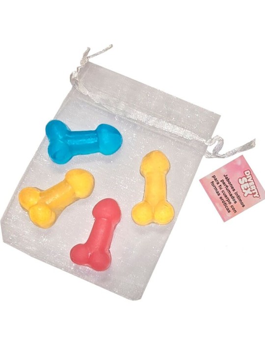 DIABLO PICANTE - 4 MINI SAVONS PARFUMÉS EN FORME DE PÉNIS