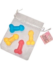 DIABLO PICANTE - 4 MINI SABONETES PERFUMADOS EM FORMATO DE PÊNIS