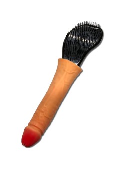 DIABLO PICANTE - CEPILLO PARA PELO CON PENE EN LA PUNTA