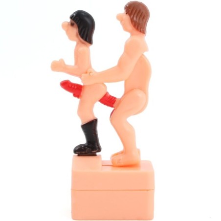 DIABLO PICANTE - MUÑECO BROMA POSTURA SEXUAL POR DETRÁS CON CUERDA HOM