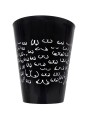 DIABLO PICANTE - VASO NEGRO 500 ML CON TETAS BLANCAS
