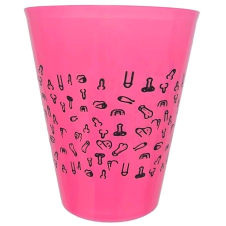 DIABLO PICANTE - FUCHSIA CUP 500 ML MET ZWARTE PENISSEN