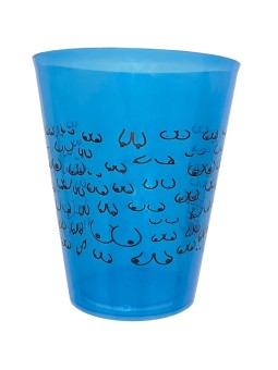 DIABLO PICANTE - TASSE BLEUE 500 ML AVEC SEINS NOIRS