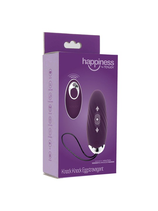 TOYJOY - HAPPINESS KNOCK KNOCK EGGSTAVAGANT VIBRATOR AFSTANDSBEDIENING