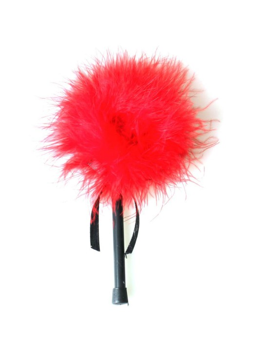 SECRETPLAY - DUSTER DE MARABOU ROUGE