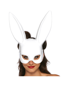 LEG AVENUE - MSCARA DE COELHO MASQUERADE BRANCA