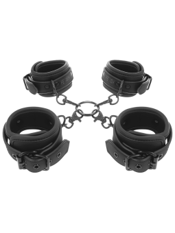 FETISH SUBMISSIVE - HAND- UND KNÖCHEL-HANDSCHELLEN-SET MIT NOPRENE-FUT
