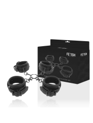 FETISH SUBMISSIVE - HAND- UND KNÖCHEL-HANDSCHELLEN-SET MIT NOPRENE-FUT