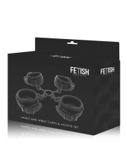 FETISH SUBMISSIVE - SET ESPOSAS MANOS Y TOBILLOS CON FORRO DE NEOPRENO