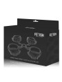 FETISH SUBMISSIVE - SET OF HAND AND ANKLE HANDCUFFS WITH NOPRENE LININ