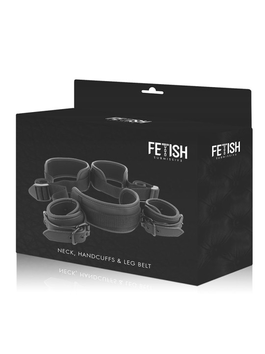 FETISH SUBMISSIVE - POSICIÓN PIERNAS ABIERTAS CON ESPOSAS CON FORRO DE