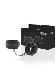 FETISH SUBMISSIVE - ESPOSAS TOBILLOS CUERO VEGANO CON FORRO DE NEOPREN