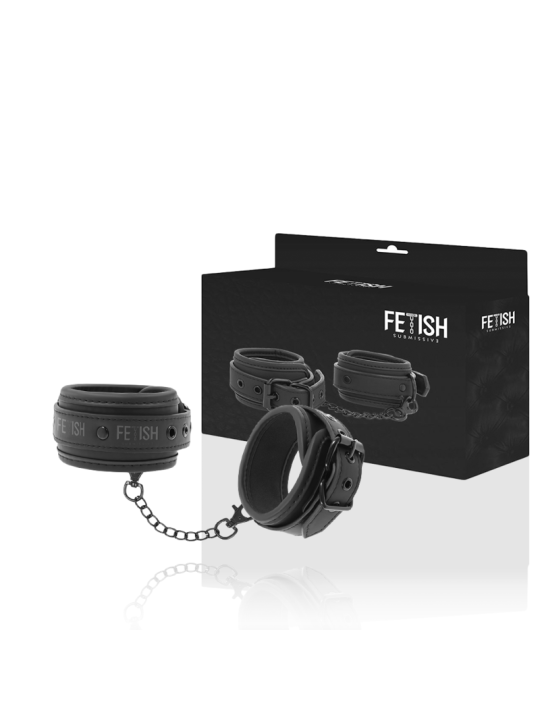 FETISH SUBMISSIVE - ESPOSAS TOBILLOS CUERO VEGANO CON FORRO DE NEOPREN