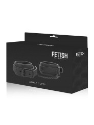 FETISH SUBMISSIVE - VEGAN LEATHER ANKLE CUFFS WITH NOPRENE LINING