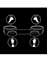 FETISH SUBMISSIVE - BONDAGE SPREADER BAR MET NOPREEN VOERING
