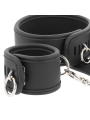 FETISH SUBMISSIVE - COLAR E ALGEMAS DE COURO VEGANO COM FORRO DE NOPRE