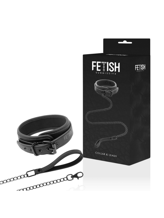 FETISH SUBMISSIVE - KETTENHALSKETTE MIT NOPRENE-FUTTER