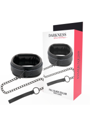 DARKNESS - COLLIER NOIR AVEC CHAÎNE