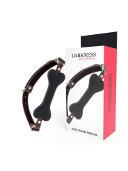DARKNESS - SCHWARZER KNOCHEN-SILIKON-Knebel