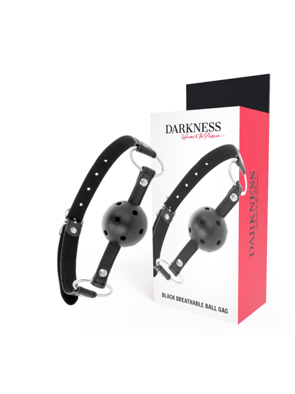 DARKNESS - BLACK BREATHABLE GAG