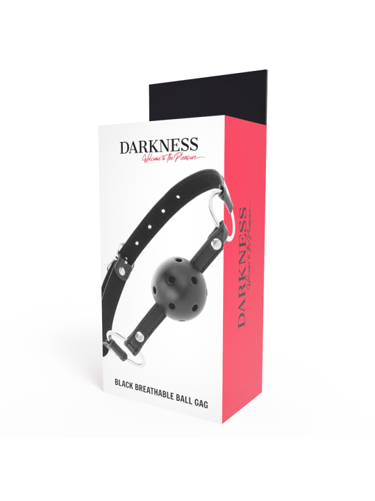 DARKNESS - SCHWARZER ATMUNGSAKTIVER Knebel