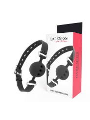 DARKNESS - MORDAA DE SILICONE RESPIRVEL PRETA