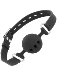 DARKNESS - MORDAA DE SILICONE RESPIRVEL PRETA