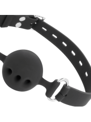 DARKNESS - MORDAA DE SILICONE RESPIRVEL PRETA