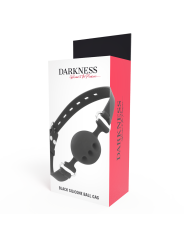 DARKNESS - MORDAA DE SILICONE RESPIRVEL PRETA