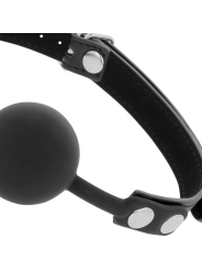 DARKNESS - ZWARTE SILICONEN GAG