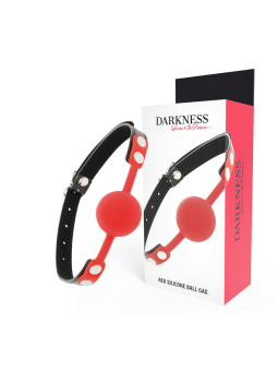 DARKNESS - RODE SILICONEN GAG