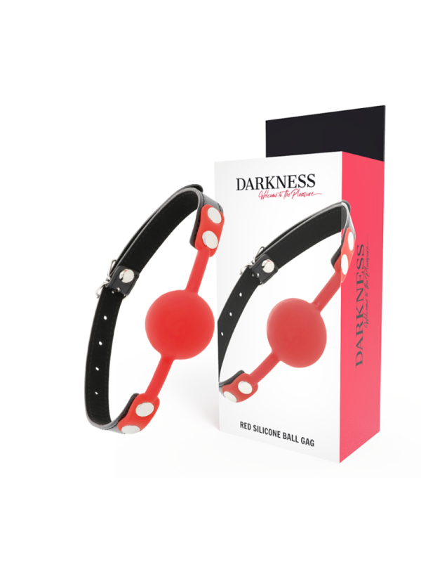 DARKNESS - MORDAÇA DE SILICONE VERMELHA