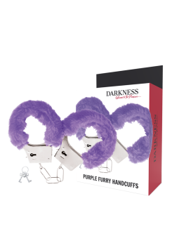 DARKNESS - MENOTTES EN MÉTAL DOUBLÉES LILAS
