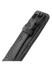 DARKNESS - VERSTELLBARE KNÖCHEL-HANDSCHELLEN AUS SCHWARZEM LEDER