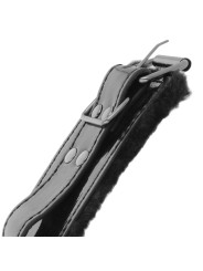 DARKNESS - MANETTE ALLA CAVIGLIA REGOLABILI IN PELLE NERA CON LUCCHETT