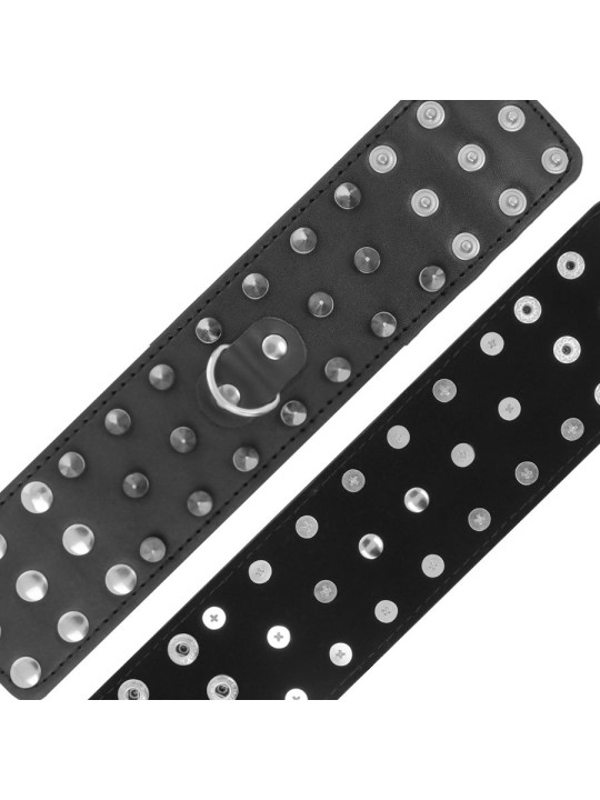 DARKNESS - SKULLS AND BONES SCHWARZE HANDSCHELLEN MIT SPIKES