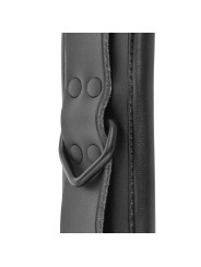 DARKNESS - BLACK LEATHER HANDCUFFS AND COLLAR