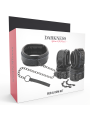 DARKNESS - MENOTTES ET COLLIER EN CUIR NOIR