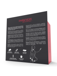 DARKNESS - BLACK LEATHER HANDCUFFS AND COLLAR